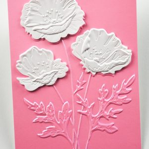 Memory Box 3D Embossing Folder & Dies – Playful Poppies EF1027
