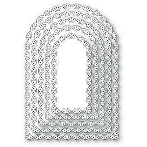 Memory Box Die – Fan Stitch Scalloped Arch Frames 94967