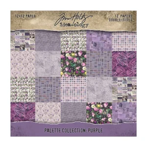 Tim Holtz® Idea-ology™ | Paperie – 12″ x 12″ Palette Collection: Purple