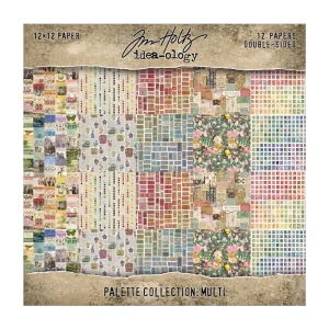 Tim Holtz® Idea-ology™ | Paperie – 12″ x 12″ Palette Collection: Mixed