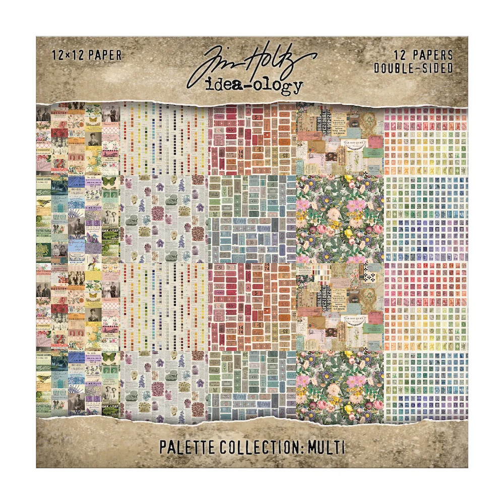 Tim Holtz® Idea-ology™ | Paperie – 12″ x 12″ Palette Collection: Mixed