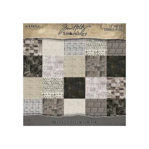 Tim Holtz® Idea-ology™ | Paperie – 8″ x 8″ Palette Collection: Charcoal