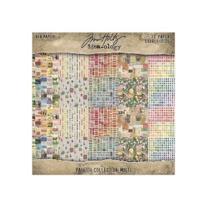 Tim Holtz® Idea-ology™ | Paperie – 8″ x 8″ Palette Collection: Mixed