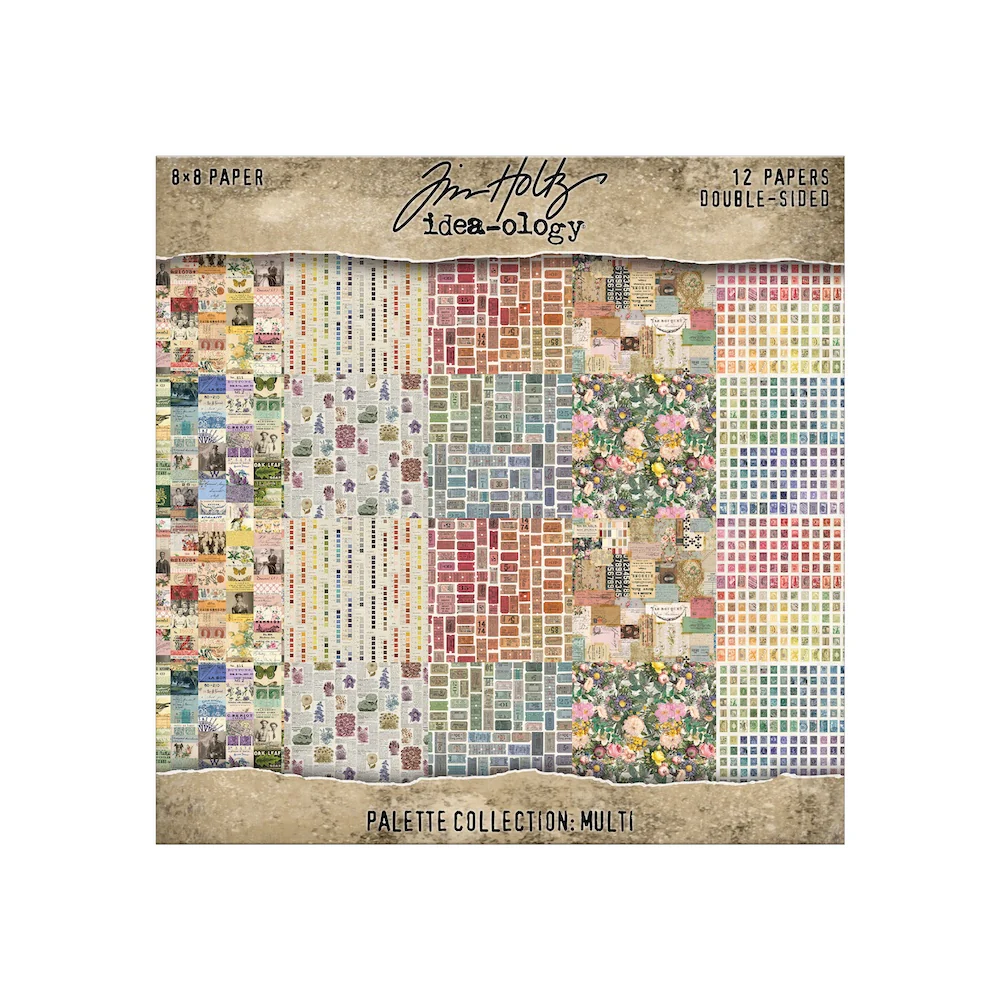 Tim Holtz® Idea-ology™ | Paperie – 8″ x 8″ Palette Collection: Mixed